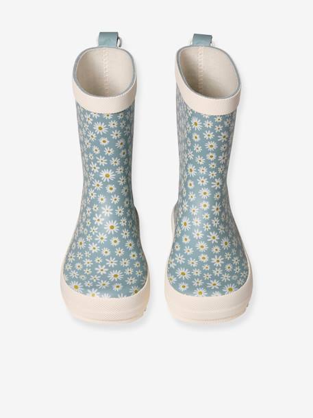 Bottes de pluie caoutchouc imprimé enfant collection maternelle bleu imprimé 4 - vertbaudet enfant 