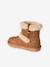 Boots déperlantes zippées fourrées fille' beige doré+marron 12 - vertbaudet enfant 