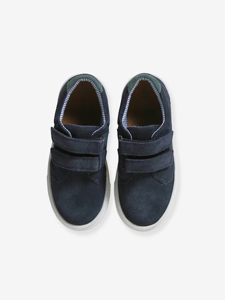 Derbies scratchés cuir garçon marine 4 - vertbaudet enfant 