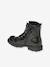 Boots vernies à lacets et zippées fille noir 3 - vertbaudet enfant 