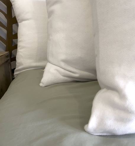 Protège oreiller en flanelle de coton bio (40 x 60 cm) BLANC 4 - vertbaudet enfant 