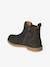 Boots festons en cuir filles marron+noir 3 - vertbaudet enfant 