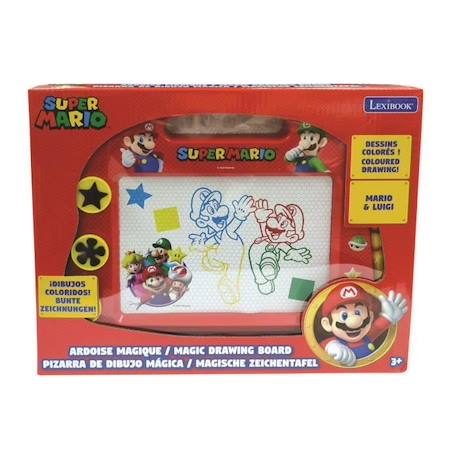 Ardoise magique A5 Super Mario avec accessoires magnétiques - LEXIBOOK ROUGE 5 - vertbaudet enfant 
