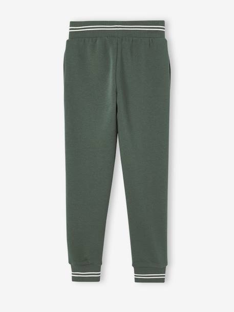 Pantalon jogging sport en molleton garçon. bleu grisé+lichen+marine 9 - vertbaudet enfant 