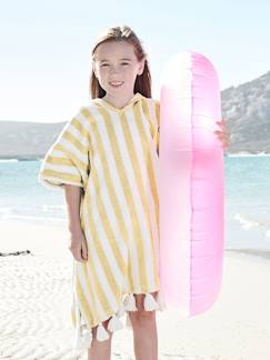 Linge de maison et décoration-Poncho de bain enfant à rayures personnalisable