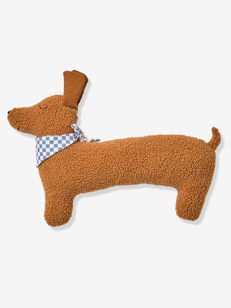 Coussin chien teckel en sherpa ACHILLE marron 3 - vertbaudet enfant 