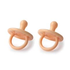 Puériculture-Tétines Bébé - FILIBABBA - Silicone - Peach - Bout rond - Lot de 2 sucettes