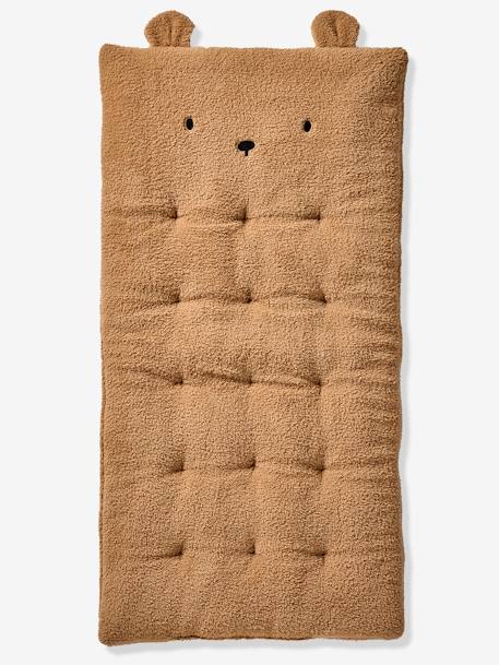 Matelas de sol ourson en sherpa marron 1 - vertbaudet enfant 