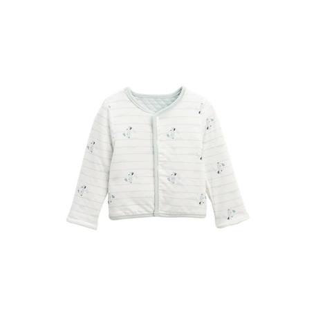 Gilet bébé réversible en coton matelassé Kimi BLANC 4 - vertbaudet enfant 