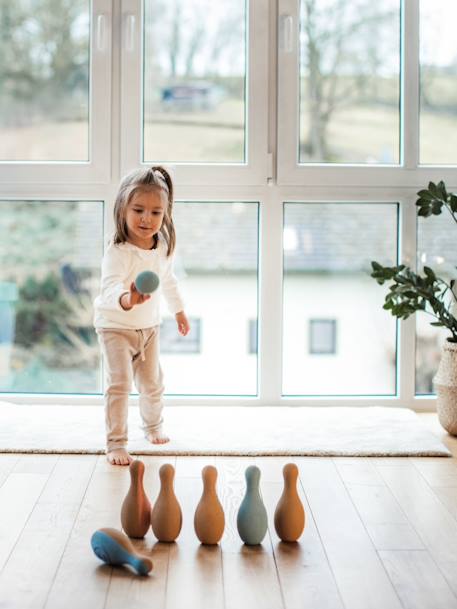 Jeu de bowling en liège - KORKO multicolore 3 - vertbaudet enfant 