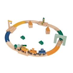 Circuit de train en bois FSC - Trixie  - vertbaudet enfant