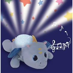 Peluche veilleuse et musicale - JEMINI - LEON LE DRAGON - Bleu - Mixte - 39 cm  - vertbaudet enfant