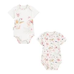 -Lot de 2 bodies bébé manches courtes Petit Paradis