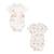 Lot de 2 bodies bébé manches courtes Petit Paradis BLANC 1 - vertbaudet enfant 