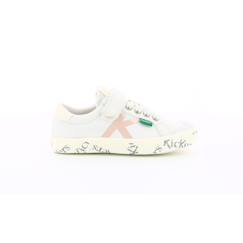 Chaussures-Chaussures fille 23-38-KICKERS Baskets basses Gody blanc Mixte