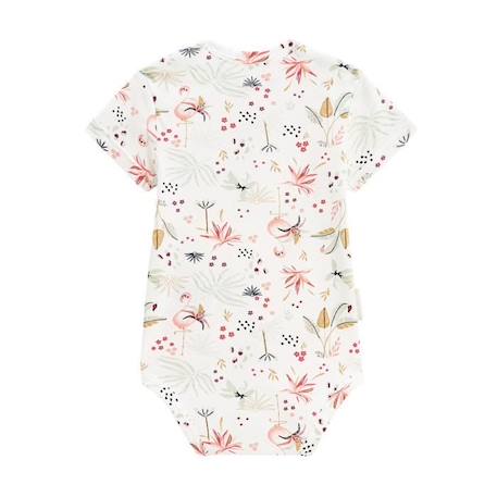 Lot de 2 bodies bébé manches courtes Petit Paradis BLANC 4 - vertbaudet enfant 