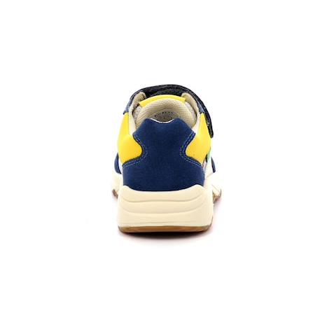 KICKERS Baskets basses Runrun marine BLEU+BLEU+MARRON 3 - vertbaudet enfant 