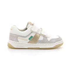 KICKERS Baskets basses Kalido blanc  - vertbaudet enfant