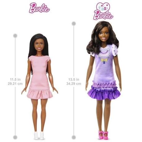 BARBIE - MA PREMIERE BARBIE BRUNE - poupée - 3 ans et + VIOLET 2 - vertbaudet enfant 