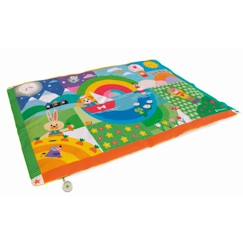 Jouet-Premier âge-Tapis d'éveil et portiques-Tapis Matelassé (135x90cm) - Tapis d'Eveil - Tapis Baby Friends - Clementoni - Dès la Naissance