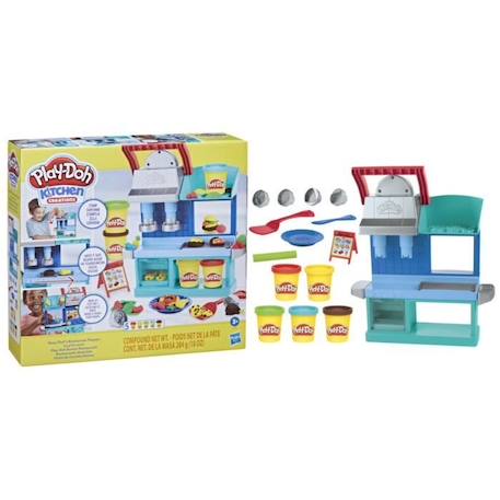 Play-Doh Le p'tit resto - Kitchen Creations - Coffret de cuisine avec pâte à modeler JAUNE 3 - vertbaudet enfant 