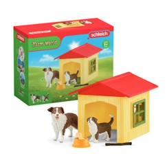 Figurine Niche pour Chien , pour enfants dès 3 ans, coffret, 18,8 x 8,2 x 14,7 cm - Schleich 42573 FARM WORLD  - vertbaudet enfant