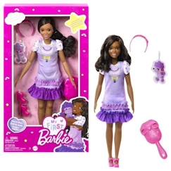 -BARBIE - MA PREMIERE BARBIE BRUNE - poupée - 3 ans et +