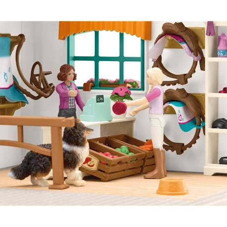 Boutique d'équitation pour chevaux schleich, Coffret schleich avec 67 éléments inclus dont 1 cheval schleich, coffret figurines BLANC 6 - vertbaudet enfant 