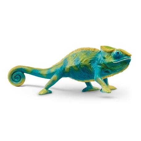 Figurine Caméléon , Figurine qui change de couleur avec la chaleur, jouet pour enfants dès 3 ans - Schleich 14858 WILD LIFE VERT 2 - vertbaudet enfant 