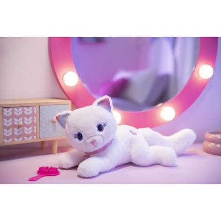 Gipsy Toys - Cuty Bella Fashionista - Peluche Interactive Chat – Toute Douce Qui s’illumine au Rythme de Jolies Mélodies - 30 cm BLANC 5 - vertbaudet enfant 