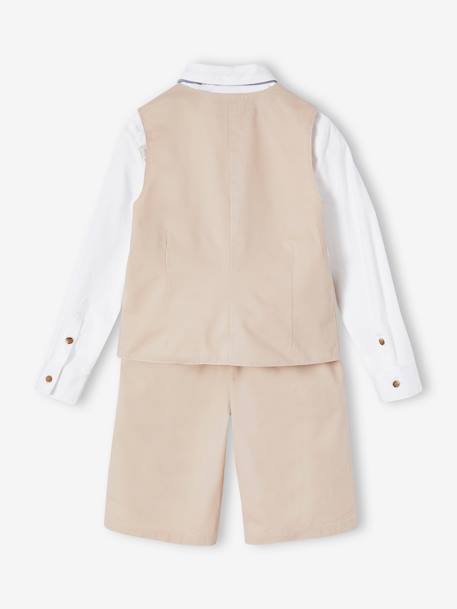 Ensemble cérémonie 4 pièces garçon beige 8 - vertbaudet enfant 