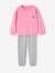 Ensemble sport sweat + jogging en molleton fille rose bonbon 1 - vertbaudet enfant 