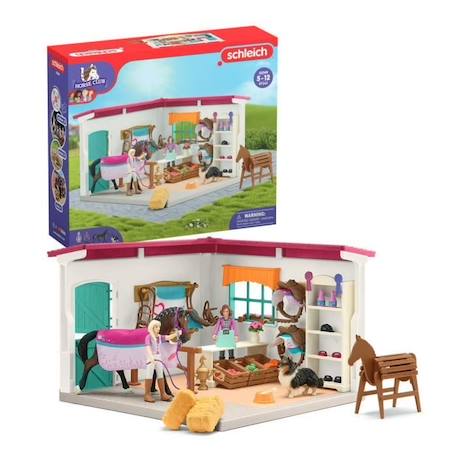 Boutique d'équitation pour chevaux schleich, Coffret schleich avec 67 éléments inclus dont 1 cheval schleich, coffret figurines BLANC 1 - vertbaudet enfant 