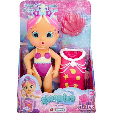 Poupée de bain Bloopies IMC TOYS - Mermaids Magic Tail Vague 2 - Millie ROSE 2 - vertbaudet enfant 