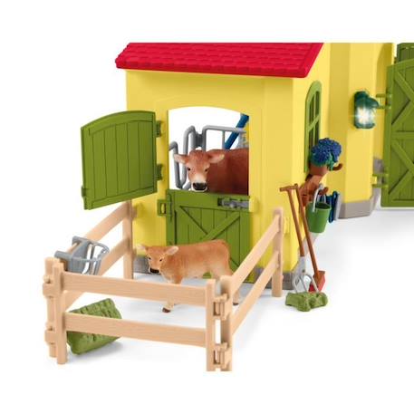 Ensemble de Figurines Animaux de la Ferme avec Accessoires - Coffret Ferme éducative de 92 Pièces avec Vache, Cheval, Cochon et JAUNE 4 - vertbaudet enfant 