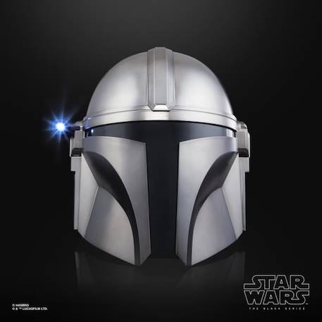 Casque électronique The Mandalorian, Casque premium pour cosplay, dès 14 ans, Star Wars The Black Series GRIS 3 - vertbaudet enfant 