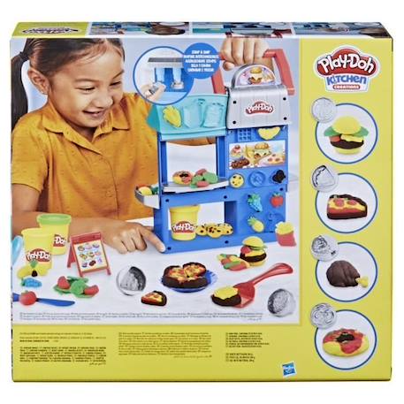 Play-Doh Le p'tit resto - Kitchen Creations - Coffret de cuisine avec pâte à modeler JAUNE 4 - vertbaudet enfant 