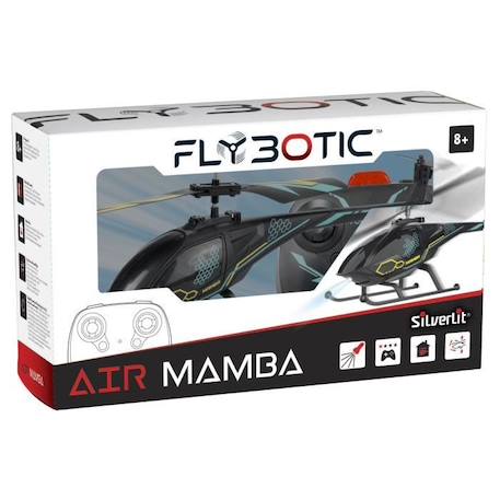 Hélicoptère télécommandé AIR MAMBA - FLYBOTIC - Technologie infrarouge - 2 canaux - Noir et bleu NOIR 3 - vertbaudet enfant 