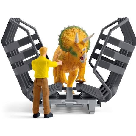 Mission de transport Dino, coffret de 43 pièces avec figurine tricératops et camion de transport, jouets dinosaures pour enfants BLEU 5 - vertbaudet enfant 