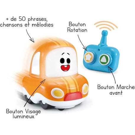 Bolide radiocommandé - VTECH - Super Cory Bolides Radiocommandé - Enfant - Orange et bleu ORANGE 3 - vertbaudet enfant 