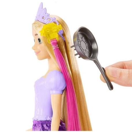 Raiponce Chevelure Conte de fées Mattel Poupée Disney Princesses HLW18 VIOLET 5 - vertbaudet enfant 