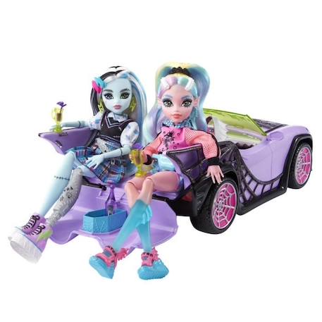 Monster High - Cabriolet des Goules avec animal de compagnie VIOLET 5 - vertbaudet enfant 