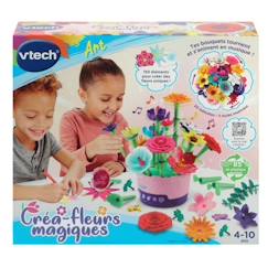 Kit créatif Vtech Créa-fleurs magiques - Bouquet animé en musique - Plastique réutilisé - Blanc  - vertbaudet enfant