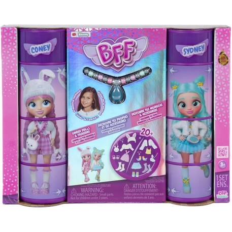 Duo Pack Poupées mannequins Cry Babies BFF ( Coney & Sydney) - A partir de 3 ans BLEU 3 - vertbaudet enfant 