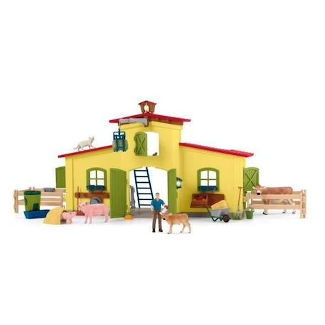 Ensemble de Figurines Animaux de la Ferme avec Accessoires - Coffret Ferme éducative de 92 Pièces avec Vache, Cheval, Cochon et JAUNE 5 - vertbaudet enfant 