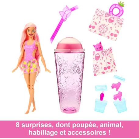 Poupée mannequin Barbie - Barbie Pop Reveal Fraise Sucre - HNW41 - 8 surprises - Multicolore ROSE 2 - vertbaudet enfant 