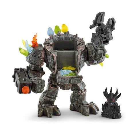 Master Robot et sa Mini Creature, coffret figurine robot de 20 pièces avec pièces mobiles et rotatives, jouet robot pour enfants GRIS 3 - vertbaudet enfant 