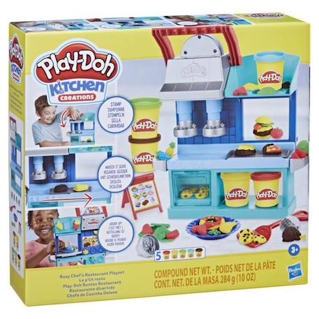 Play-Doh Le p'tit resto - Kitchen Creations - Coffret de cuisine avec pâte à modeler JAUNE 5 - vertbaudet enfant 