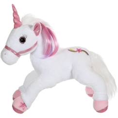 Jouet-Premier âge-Gipsy Toys - Lica Bella Féerique Et Lumineuse - Peluche Licorne Interactive - 35 cm - Blanc - Rose