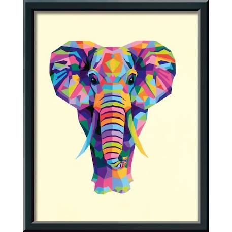 CreArt Elephant 24x30 cm - Peinture par numéros – Dès 12 ans – Ravensburger - 28995 VIOLET 2 - vertbaudet enfant 